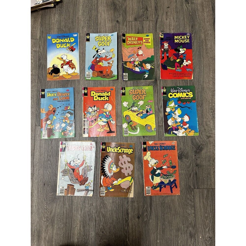Vintage Walt Disney Comic Book Lot Of 11